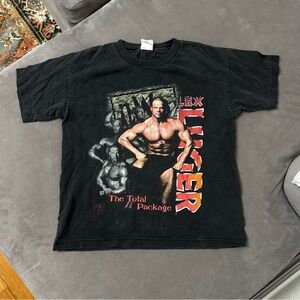 WCW NWO WOLFPAC LEX LUGER TOTAL PACKAGE VINTAGE SHIRT VTG YOUTH SIZE LARGE 1998
